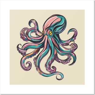 Colorful Octopus Posters and Art